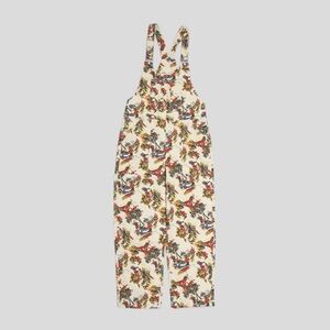 L.F.Markey Womens Bryson Dungarees Harvest- floral overalls